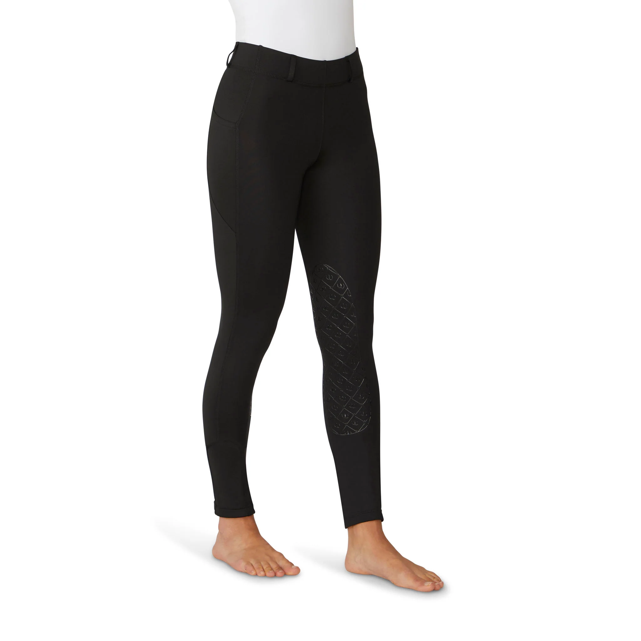Women's AeroWick Knee Patch Tight - Black - Image 3
