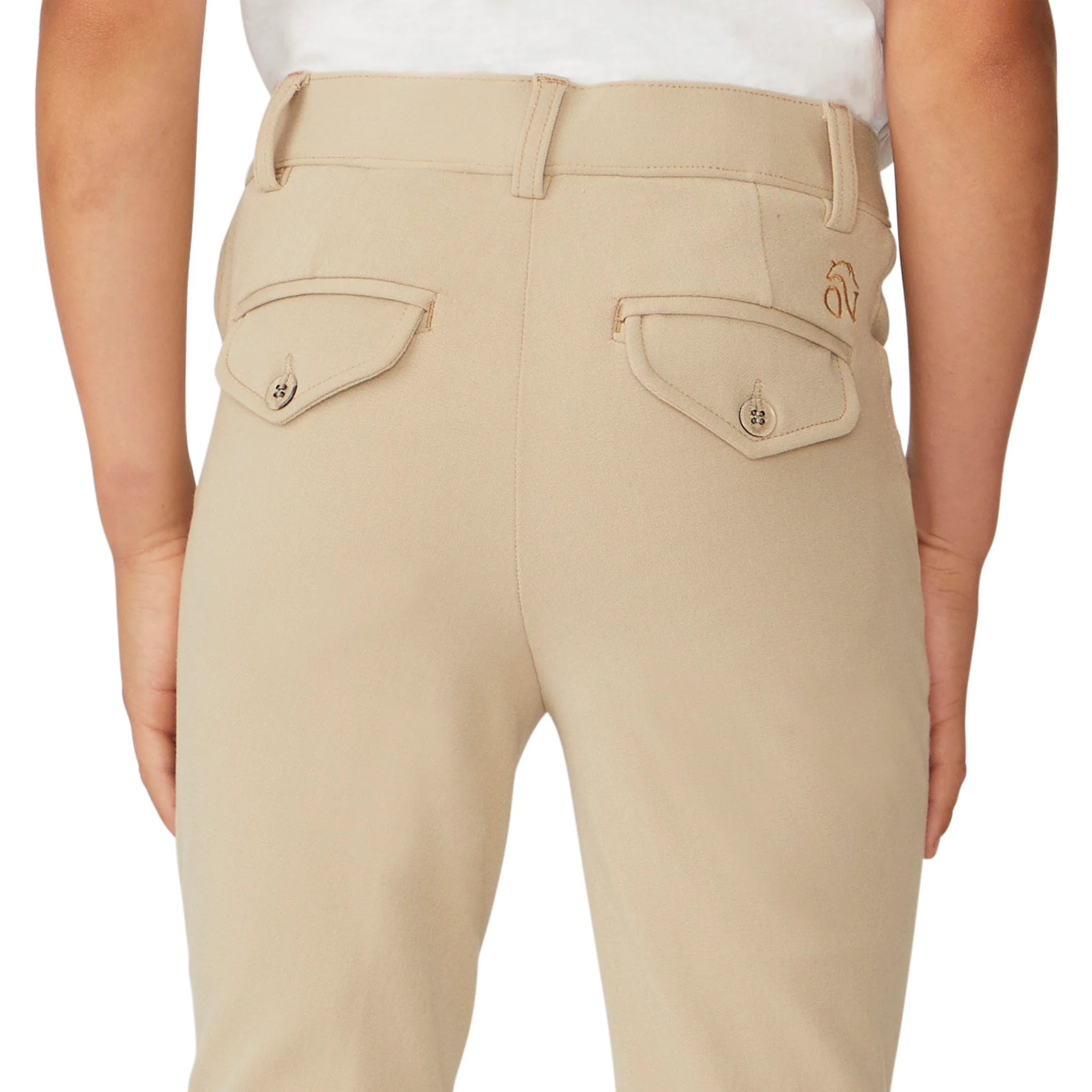 Boys' EuroWeave DX Suede Knee Patch Breech - Classic Show Tan - Image 5