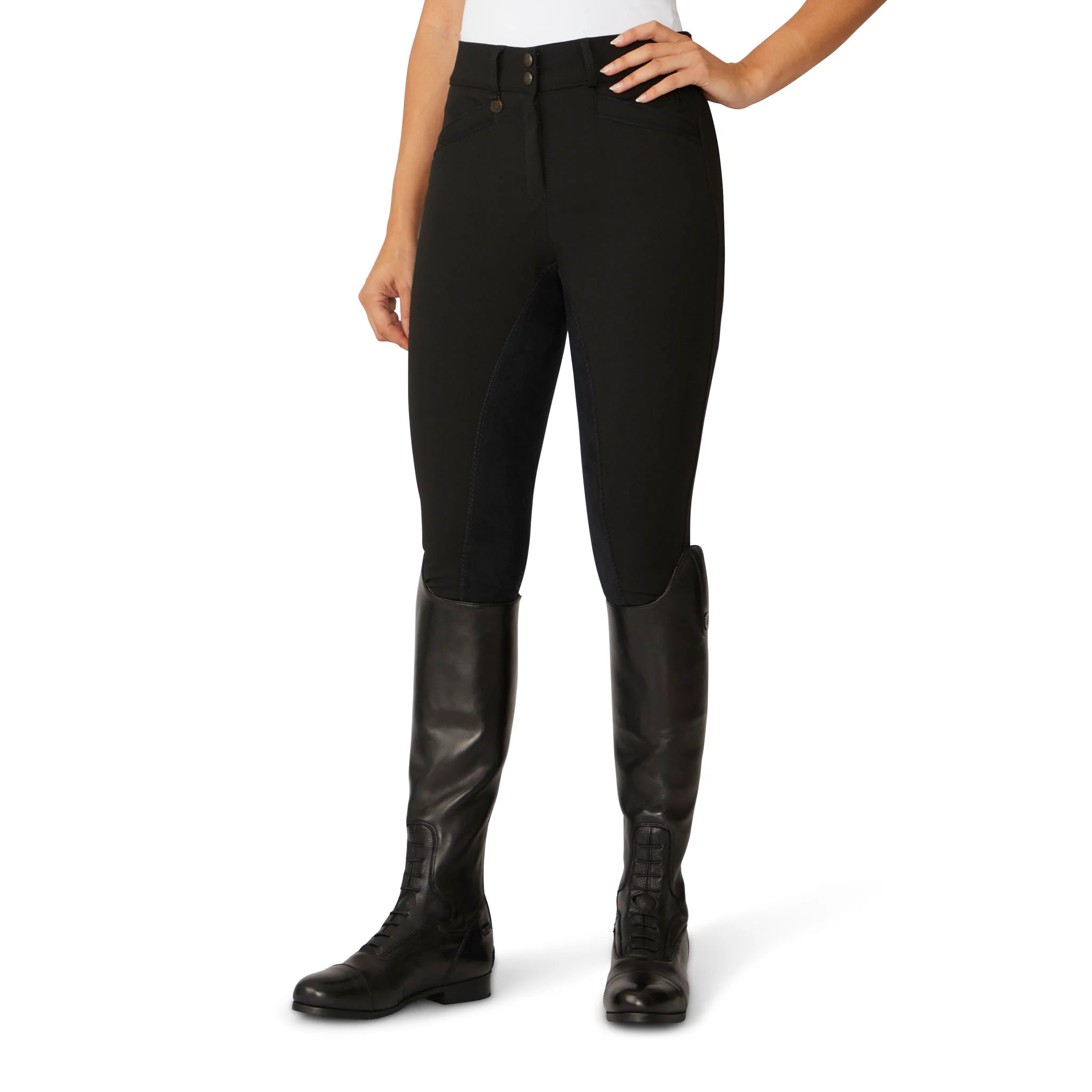 Women's Celebrity EuroWeave DX Full Seat Breech - Black - Image 4