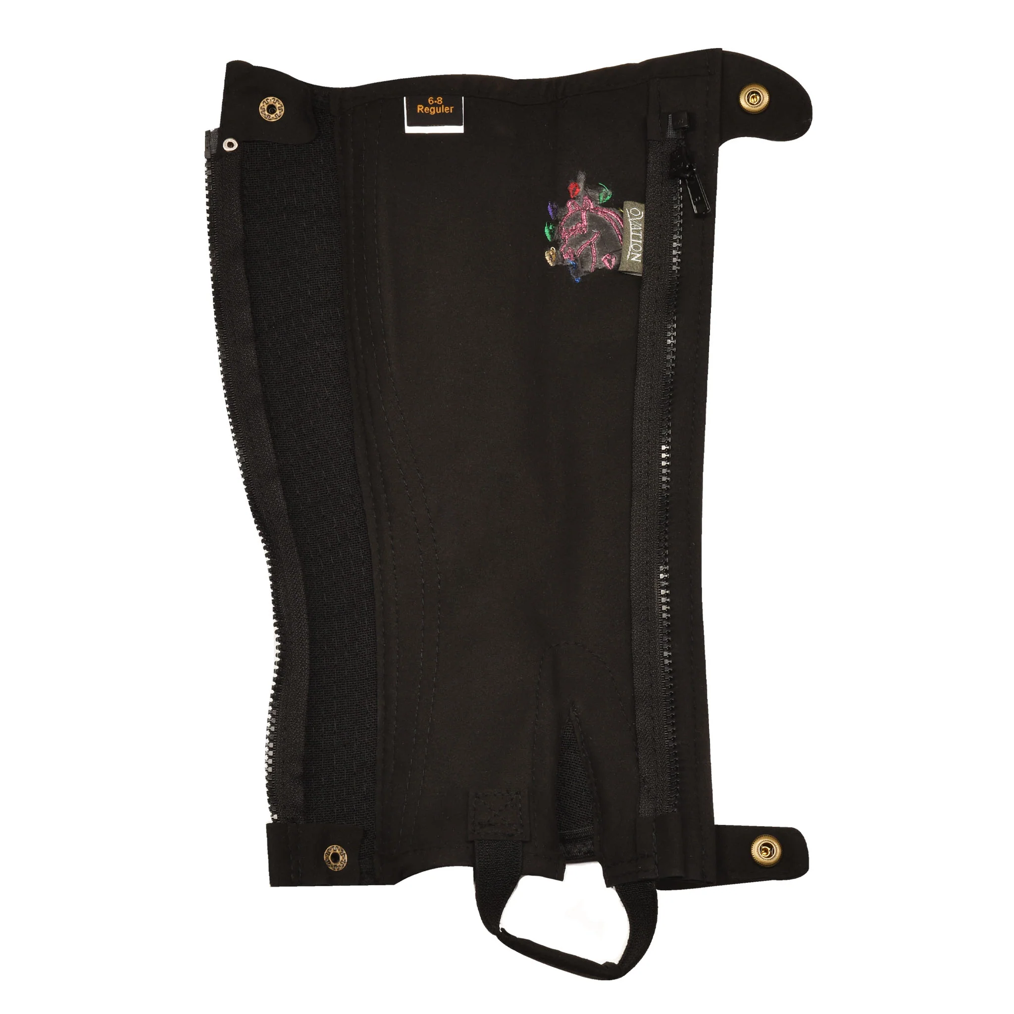 Kids' Emborided Amara Suede Half Chaps - Image 3