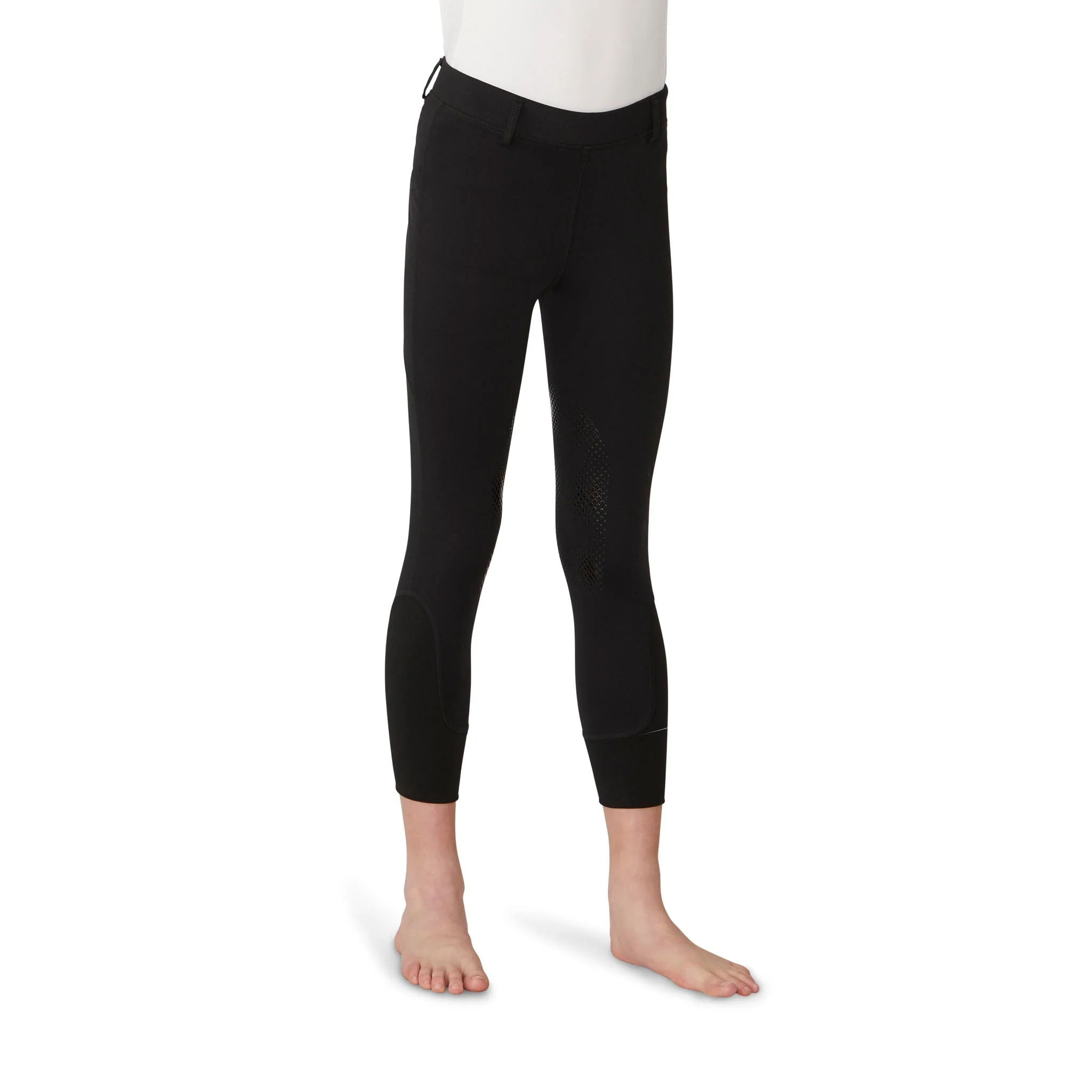 Girls' Equinox Silicone Knee Patch Winter Breech - Neutral Beige - Image 13