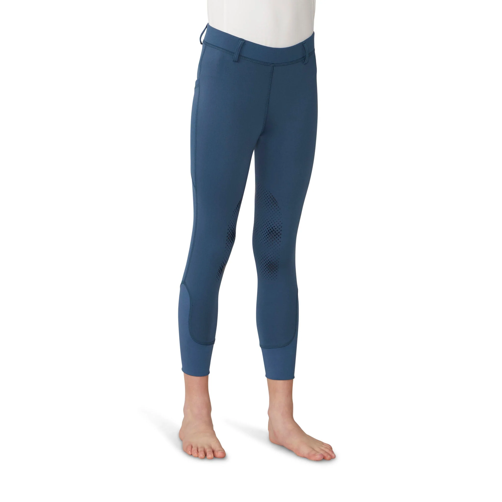 Girls' Equinox Silicone Knee Patch Winter Breech - Neutral Beige - Image 8