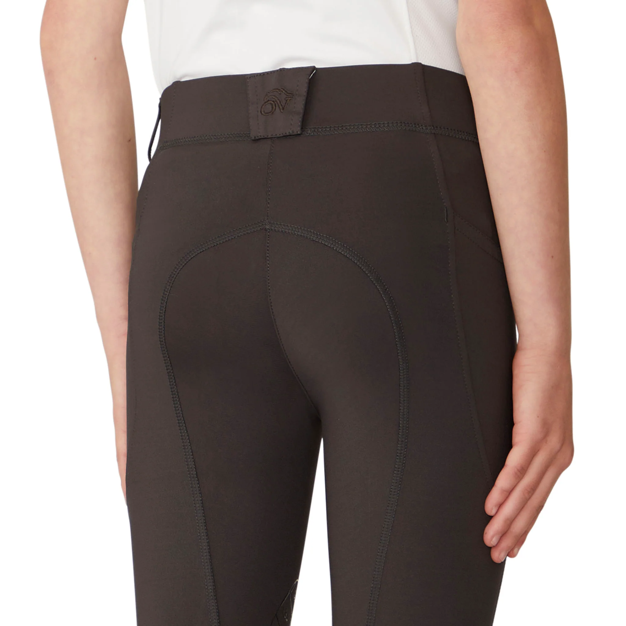 Kids' Aerowick Pull On Silicone Knee Patch Breech - Charcoal - Image 5