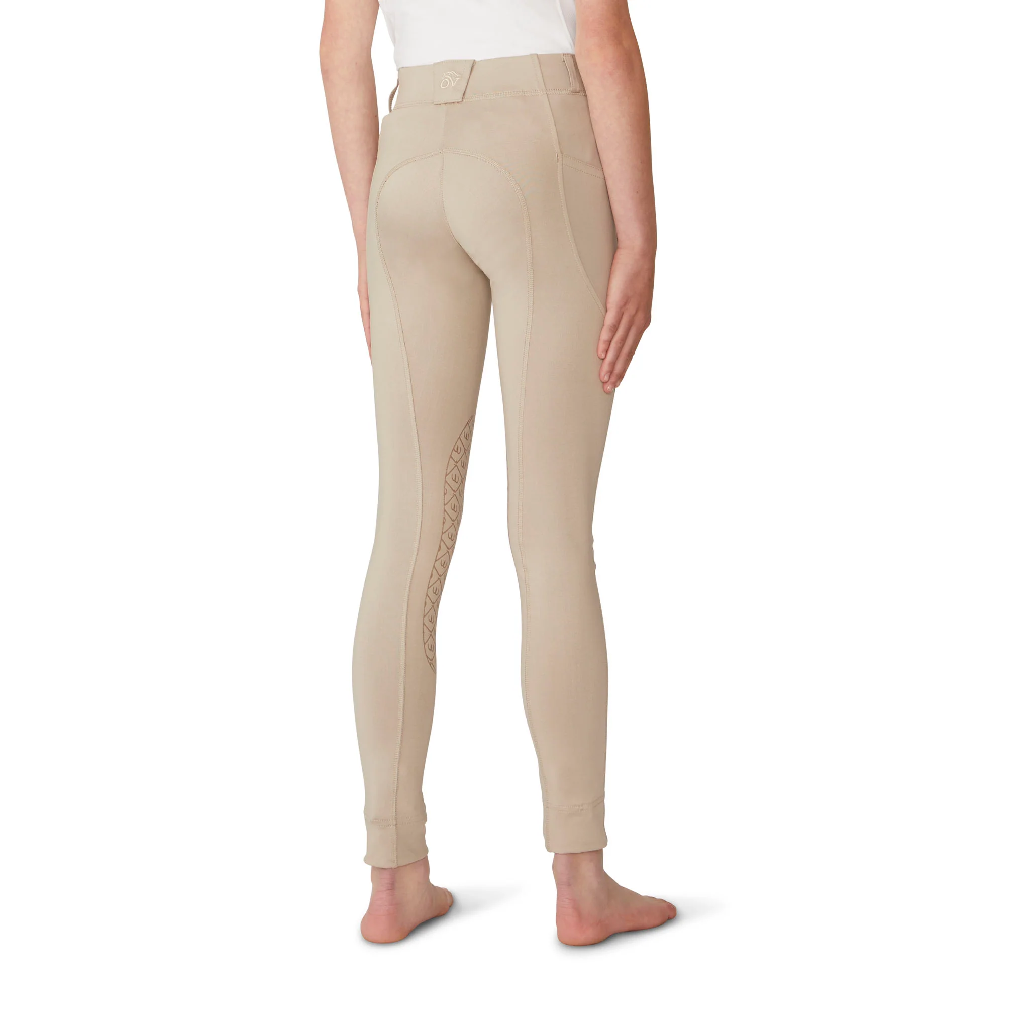 Kids' AeroWick Pull on Silicone Knee Patch Jod - Neutral Beige - Image 2