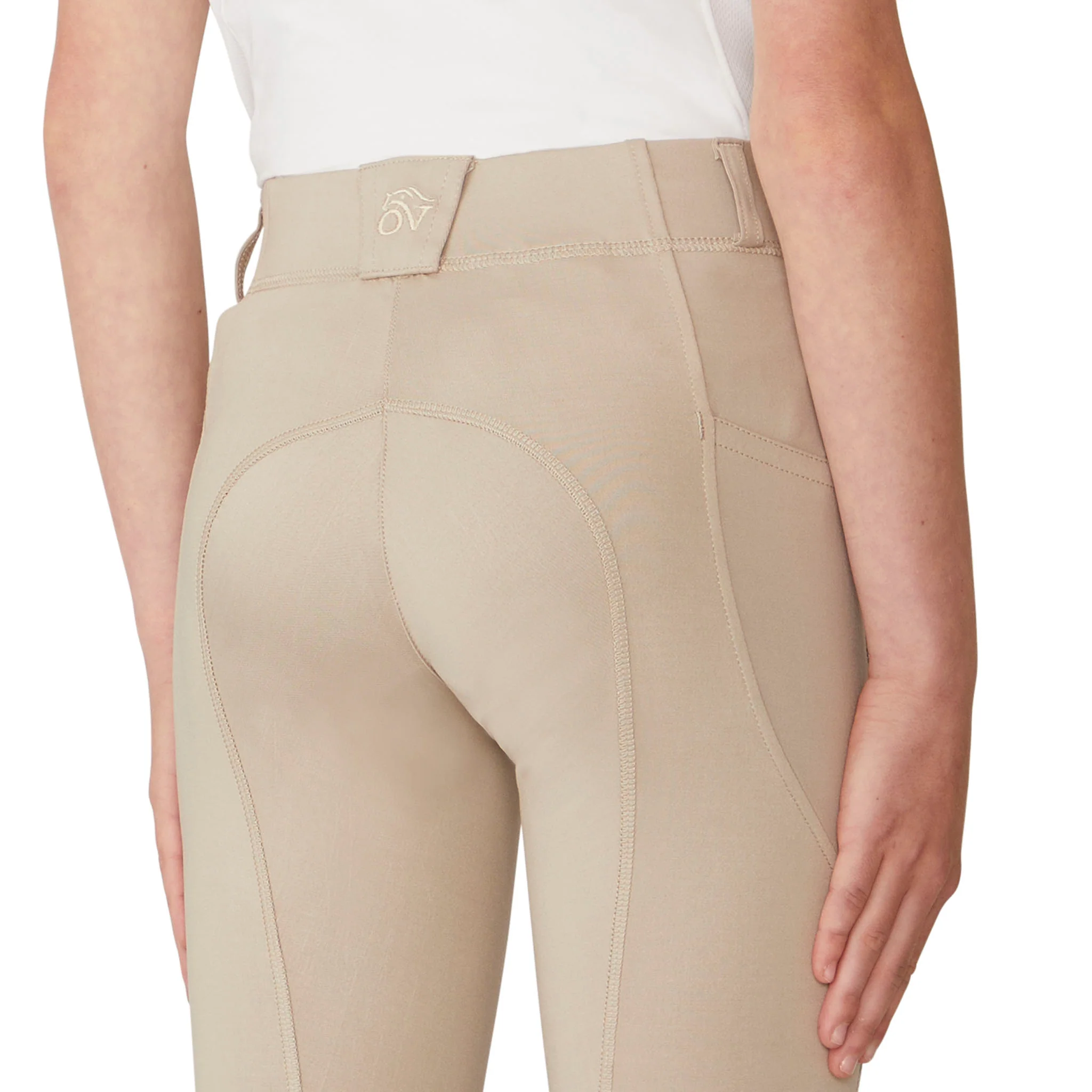 Kids' AeroWick Pull on Silicone Knee Patch Jod - Neutral Beige - Image 5