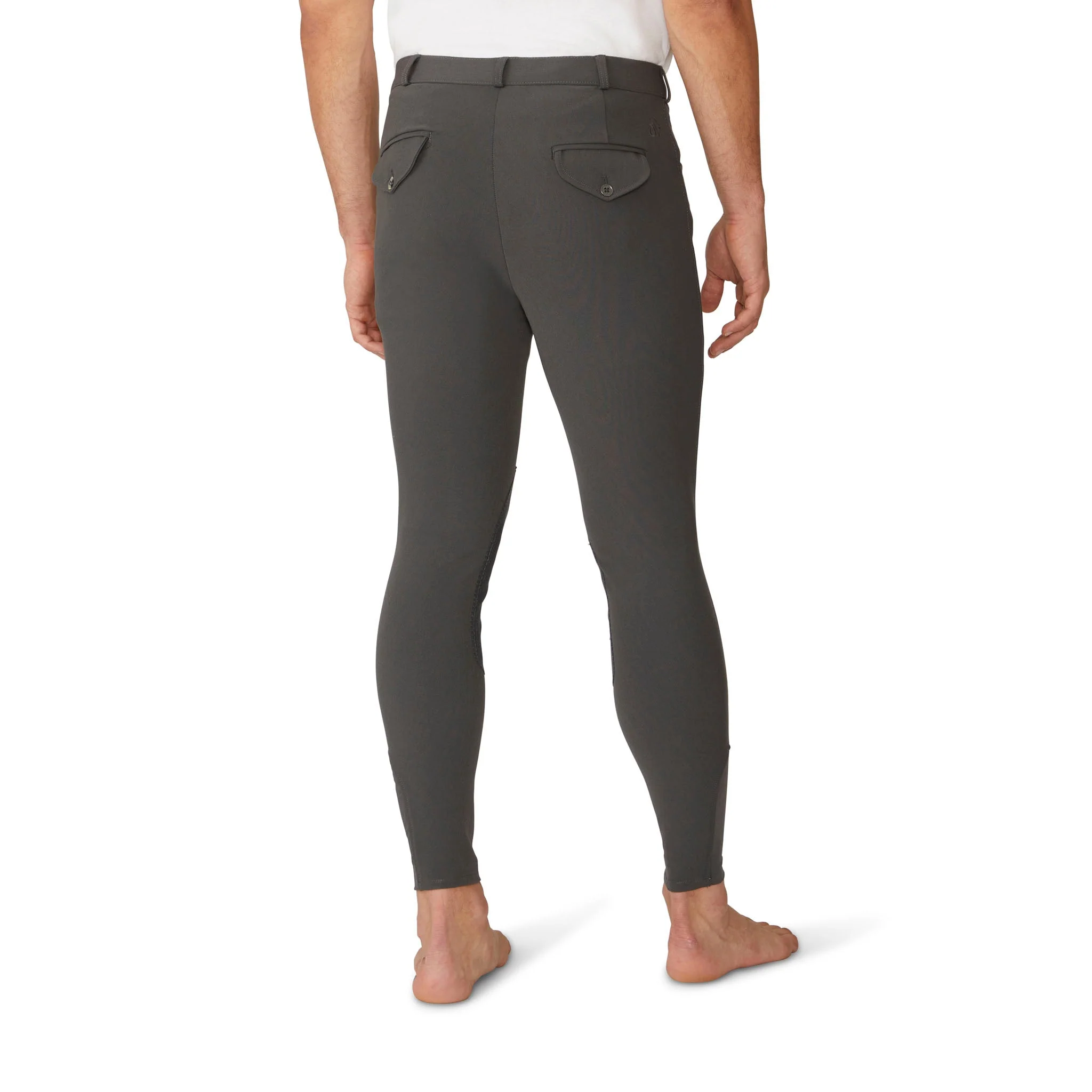 Men's EuroWeave DX Suede Knee Patch Breech - Charcoal - Image 2