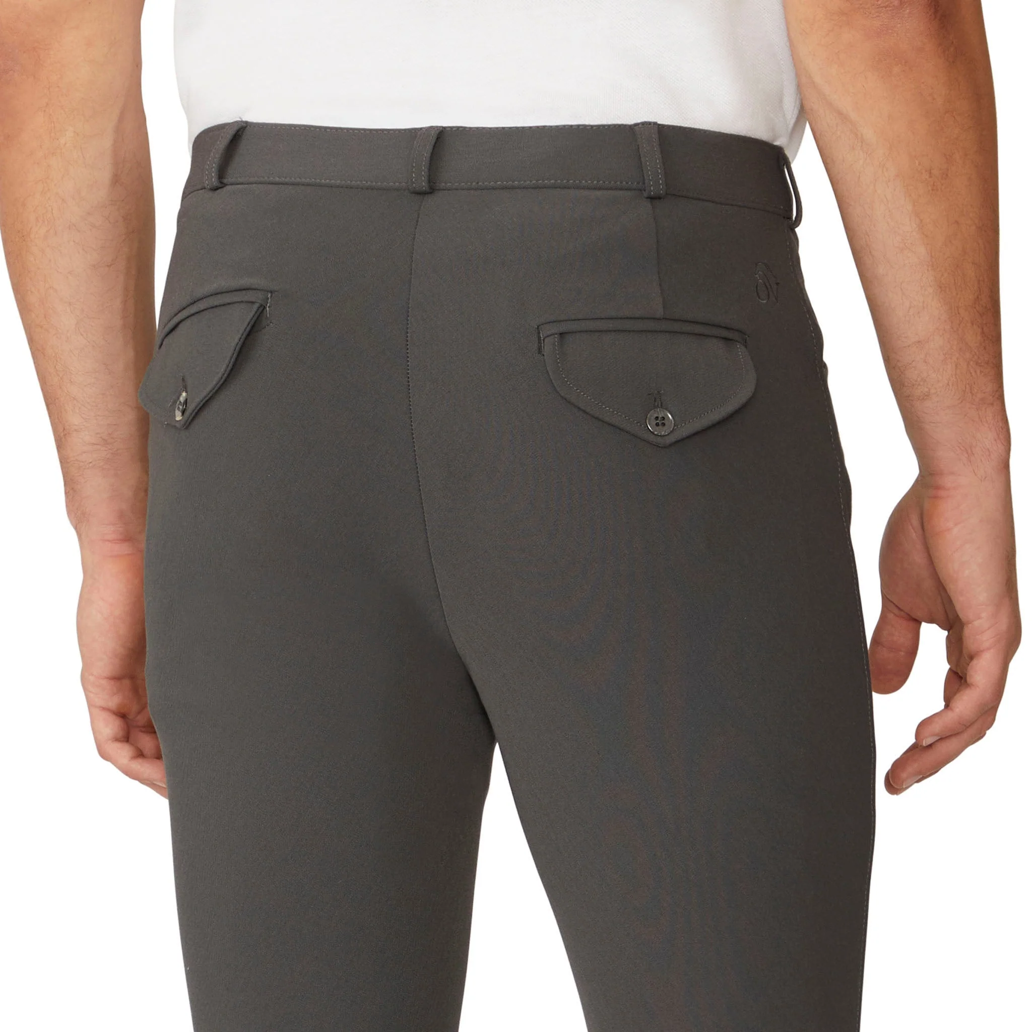 Men's EuroWeave DX Suede Knee Patch Breech - Charcoal - Image 5