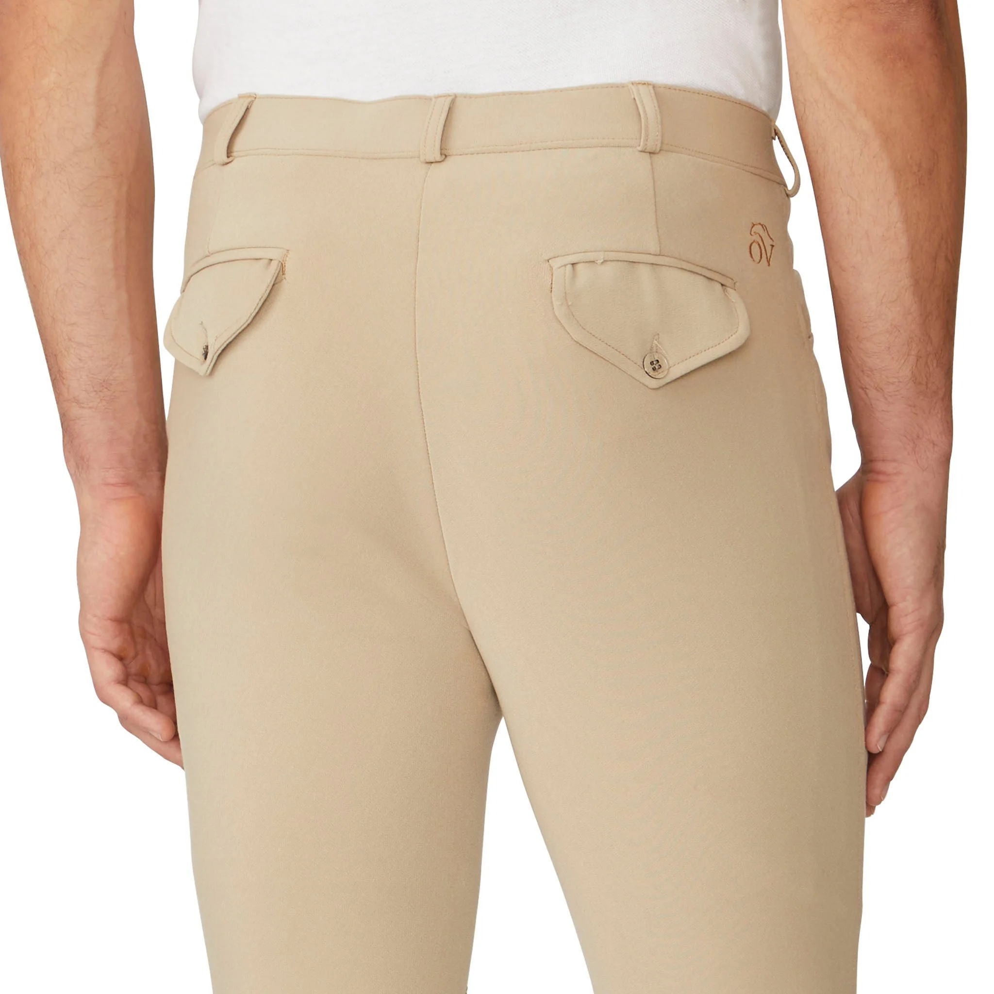 Men's EuroWeave DX Suede Knee Patch Breech - Classic Show Tan - Image 5