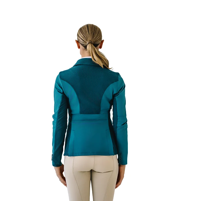 Mesh Hybrid Show Coat - Deep Teal - Image 3