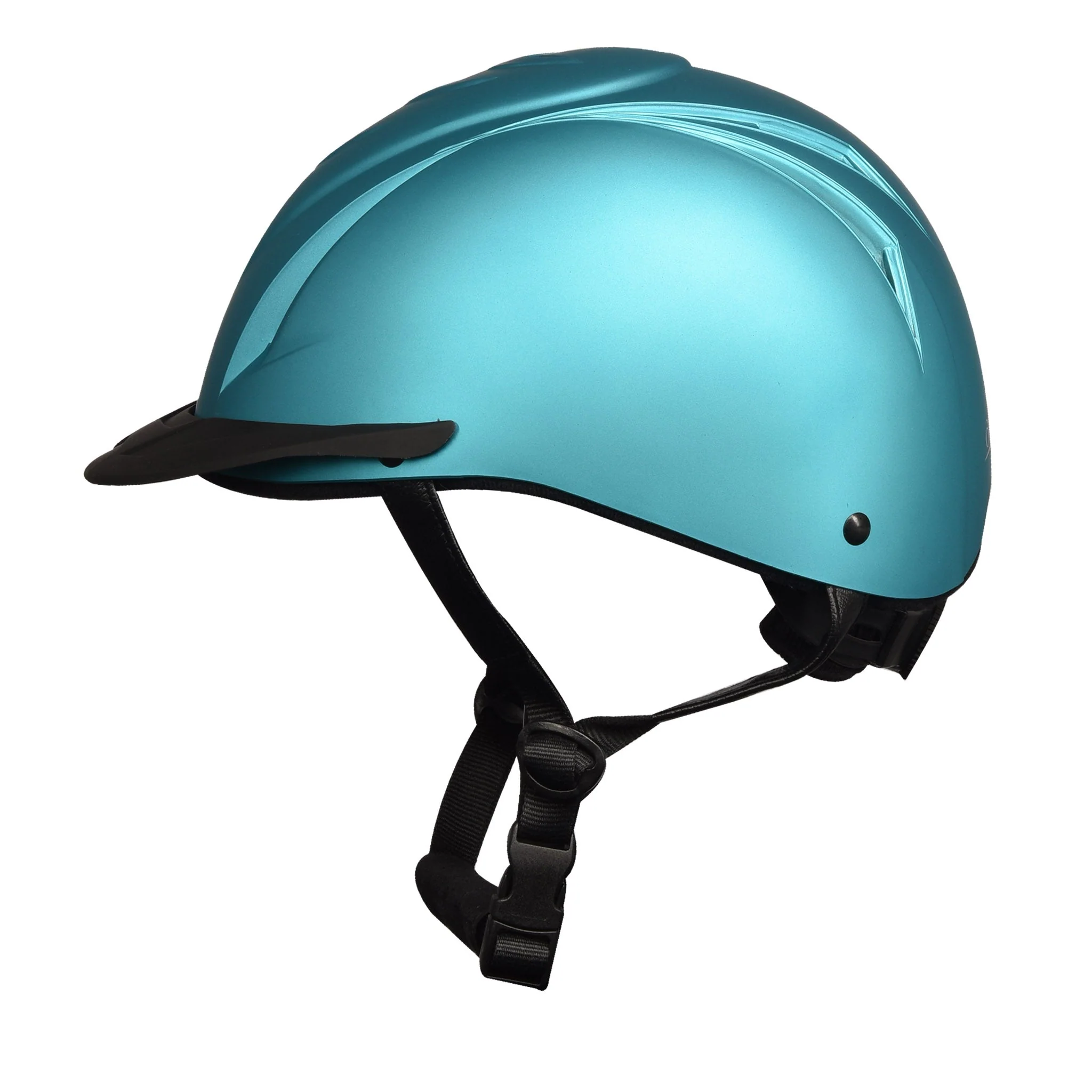 Metallic Deluxe Schooler Helmet- Teal - Image 3