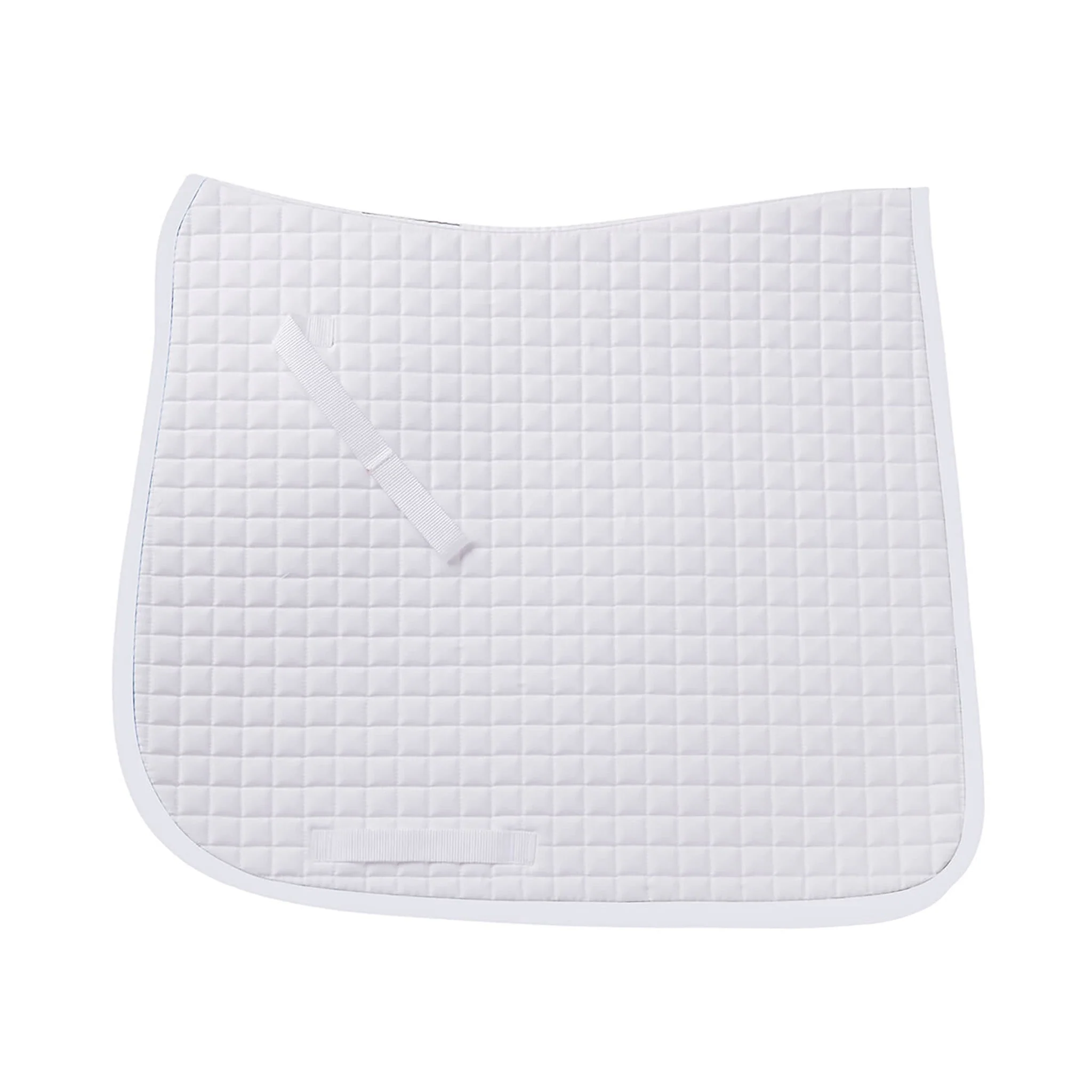 Mini Diamond Quilted Dressage Saddle Pad - White/White