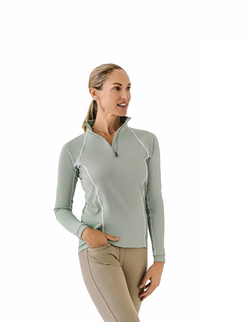Quarter-Zip Long Sleeve Sunshirt - Cactus - Image 4