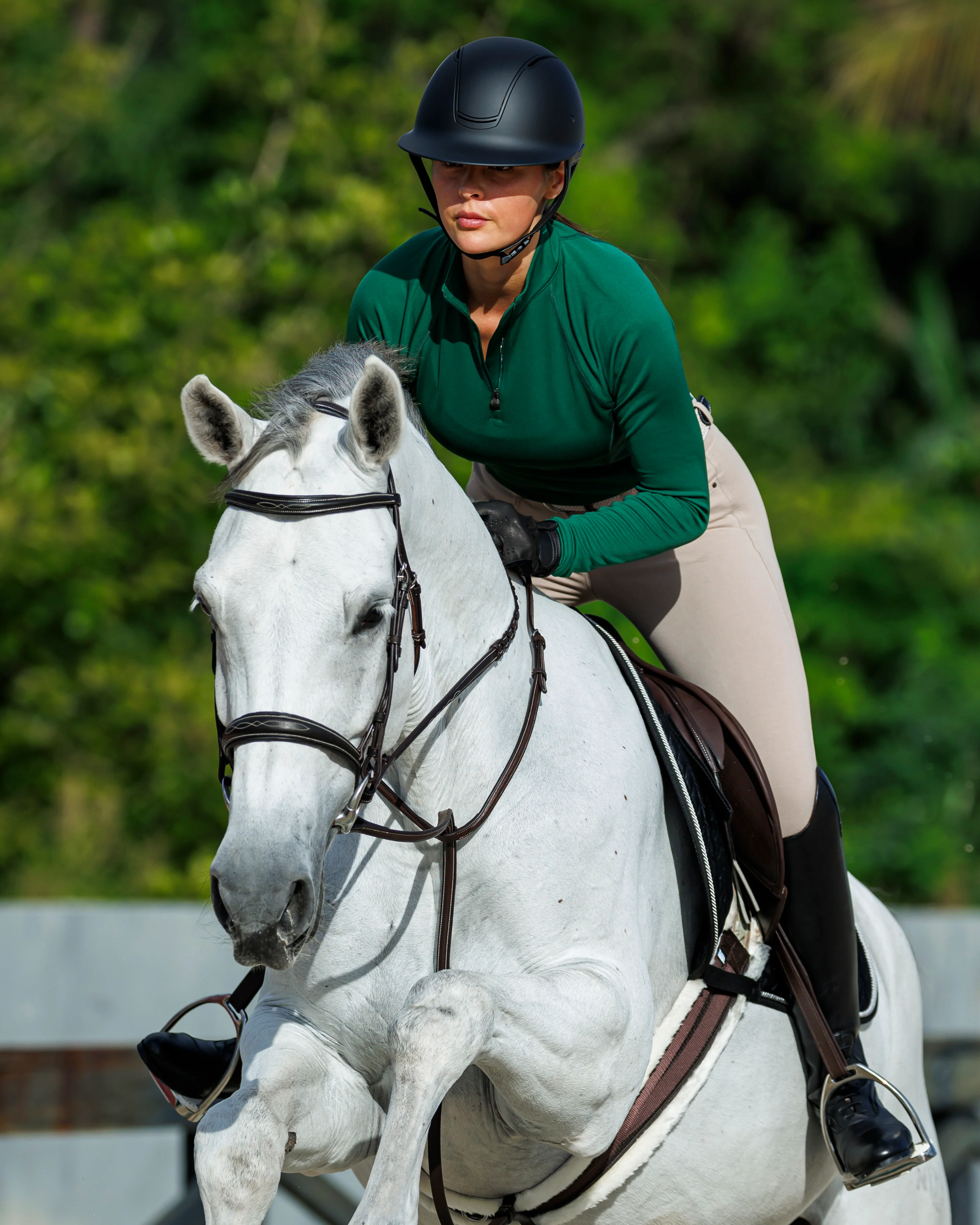 Quarter-Zip Long Sleeve Sunshirt - Hunter - Image 5