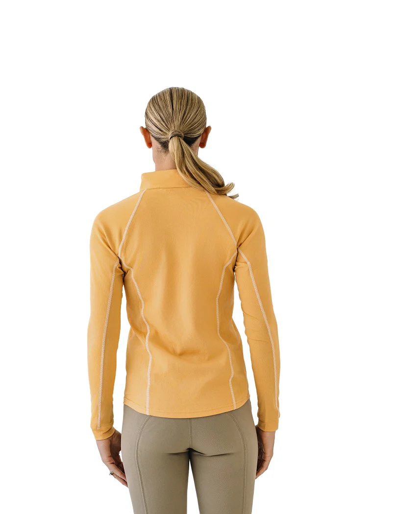 Quarter-Zip Long Sleeve Sunshirt - Muted Safron - Image 3