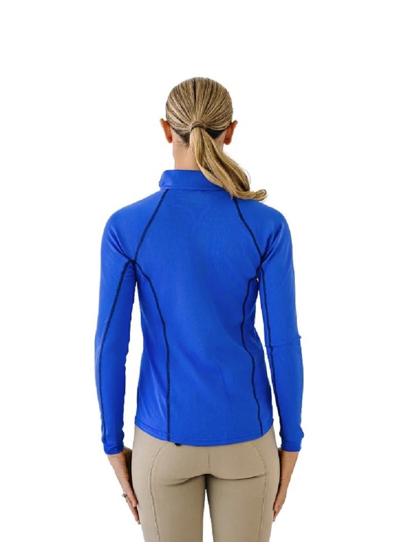 Quarter-Zip Long Sleeve Sunshirt - Royal - Image 4