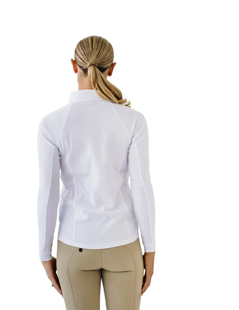 Quarter-Zip Long Sleeve Sunshirt - White - Image 3