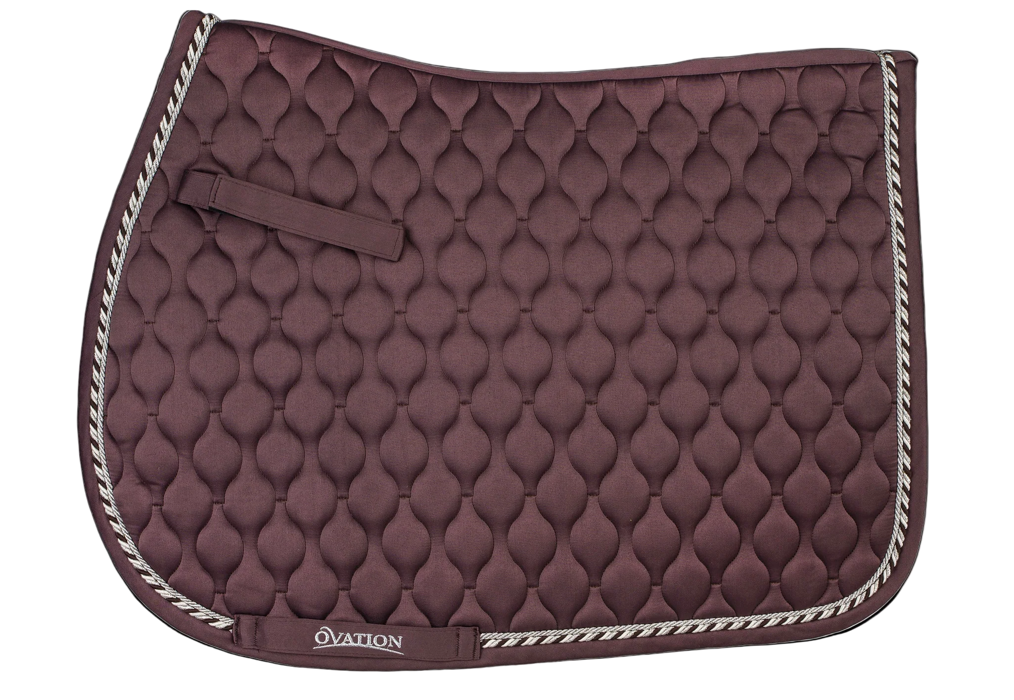 Quilted Satin All-Purpose Saddle Pad - Deepest Plum