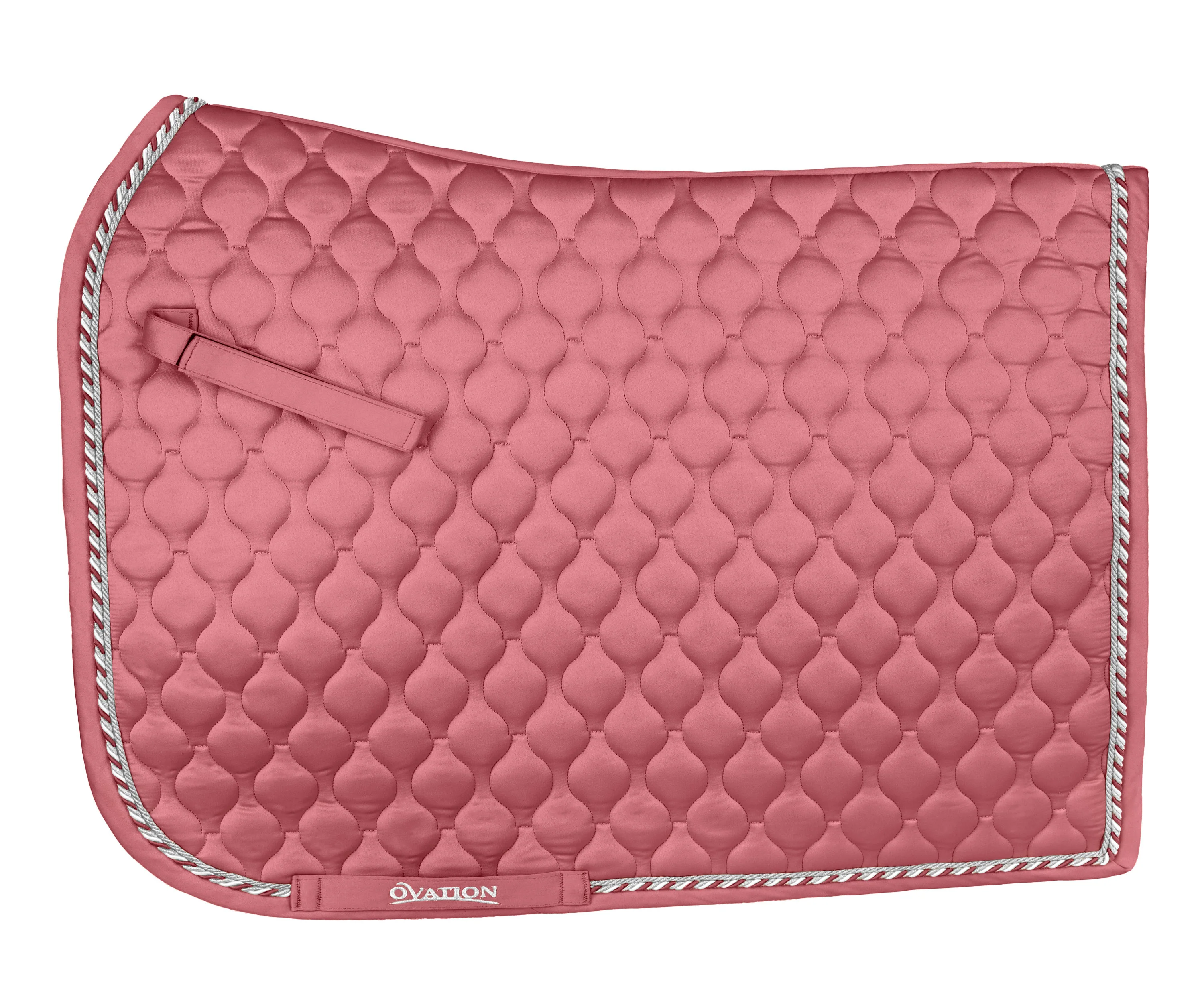 Quilted Satin Dressage Saddle Pad - Muted Clay