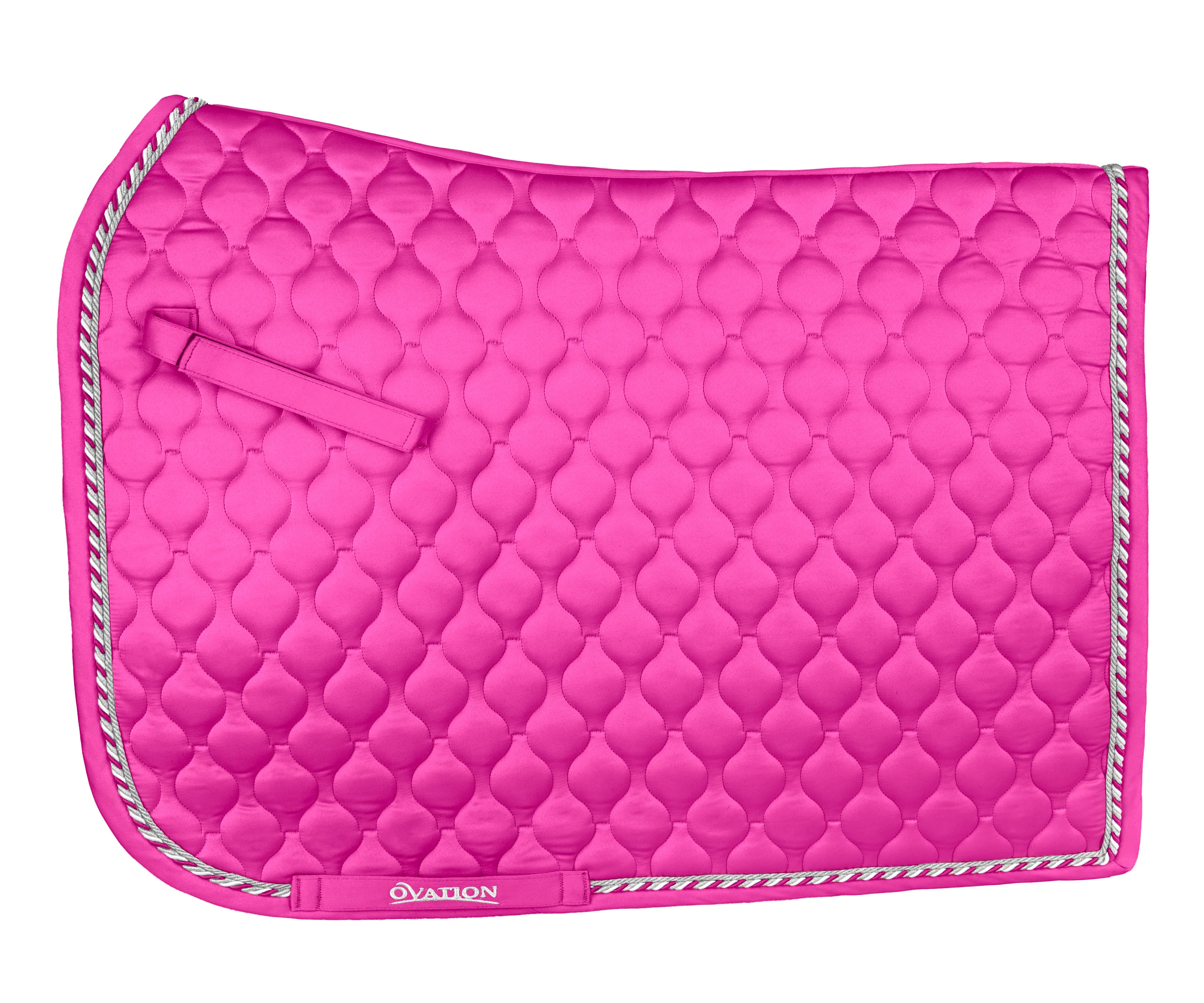 Quilted Satin Dressage Saddle Pad - Orchid