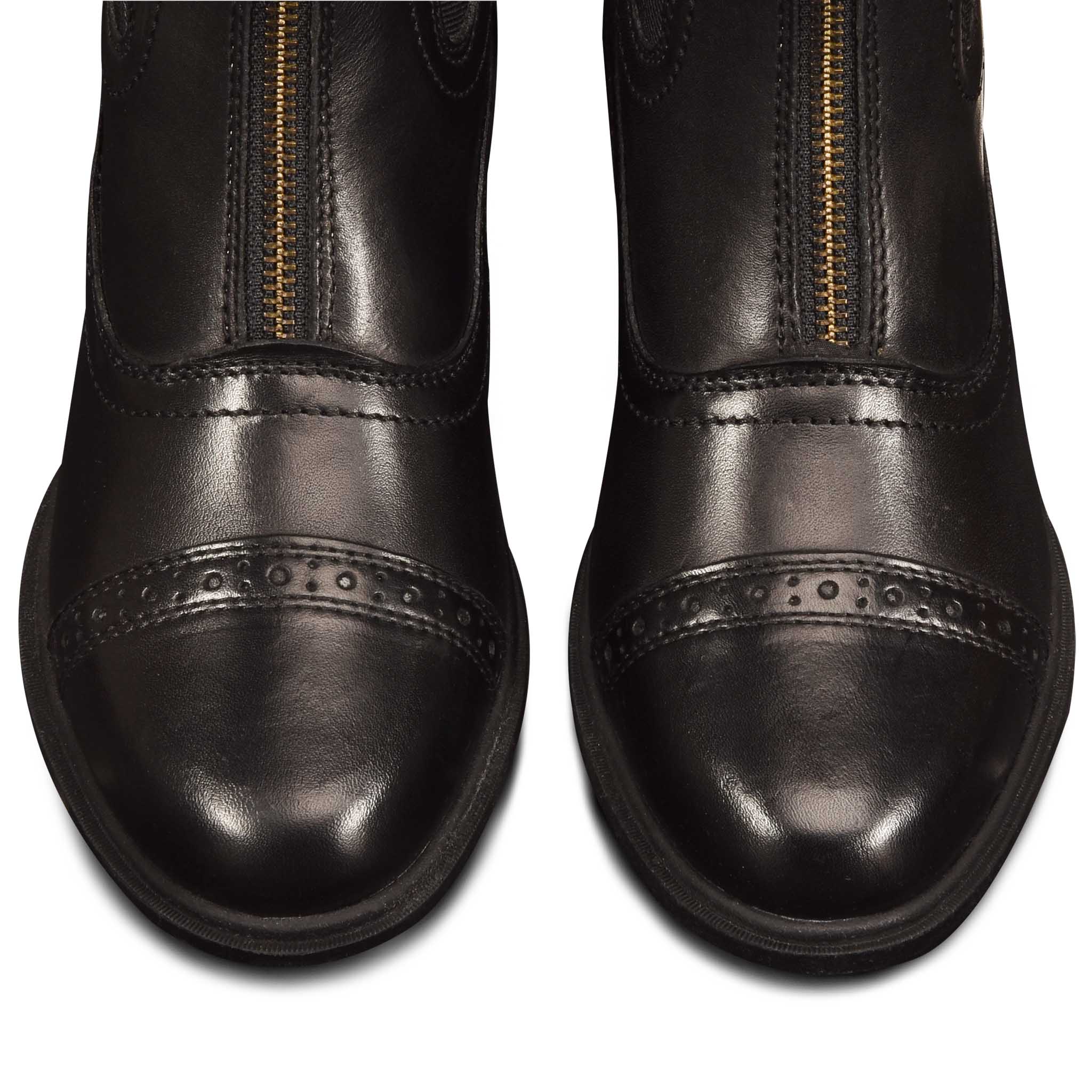 Kids' Tuscany Zip Paddock Boots - Black - Image 3
