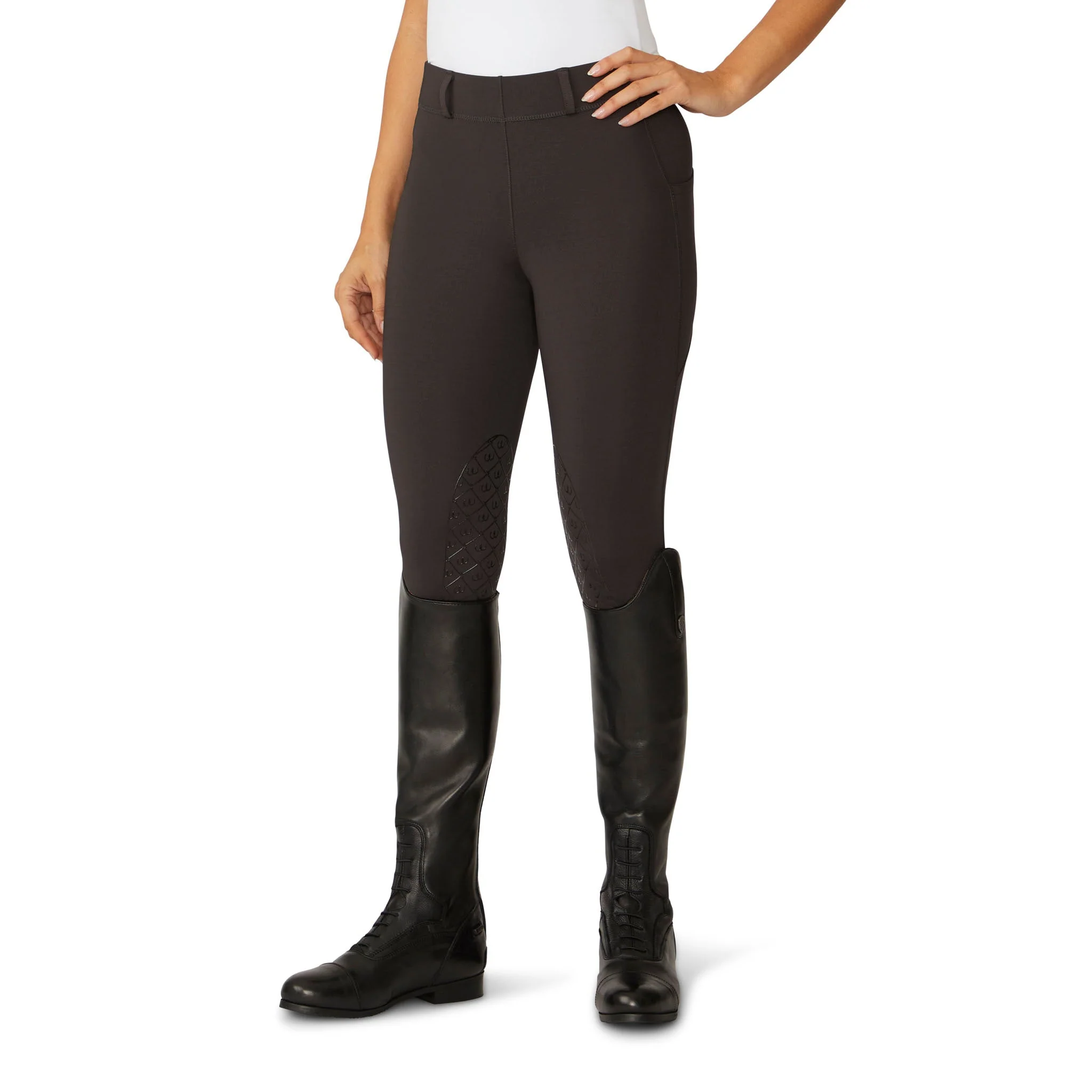 Women's AeroWick Knee Patch Tight - Charcoal - Image 4