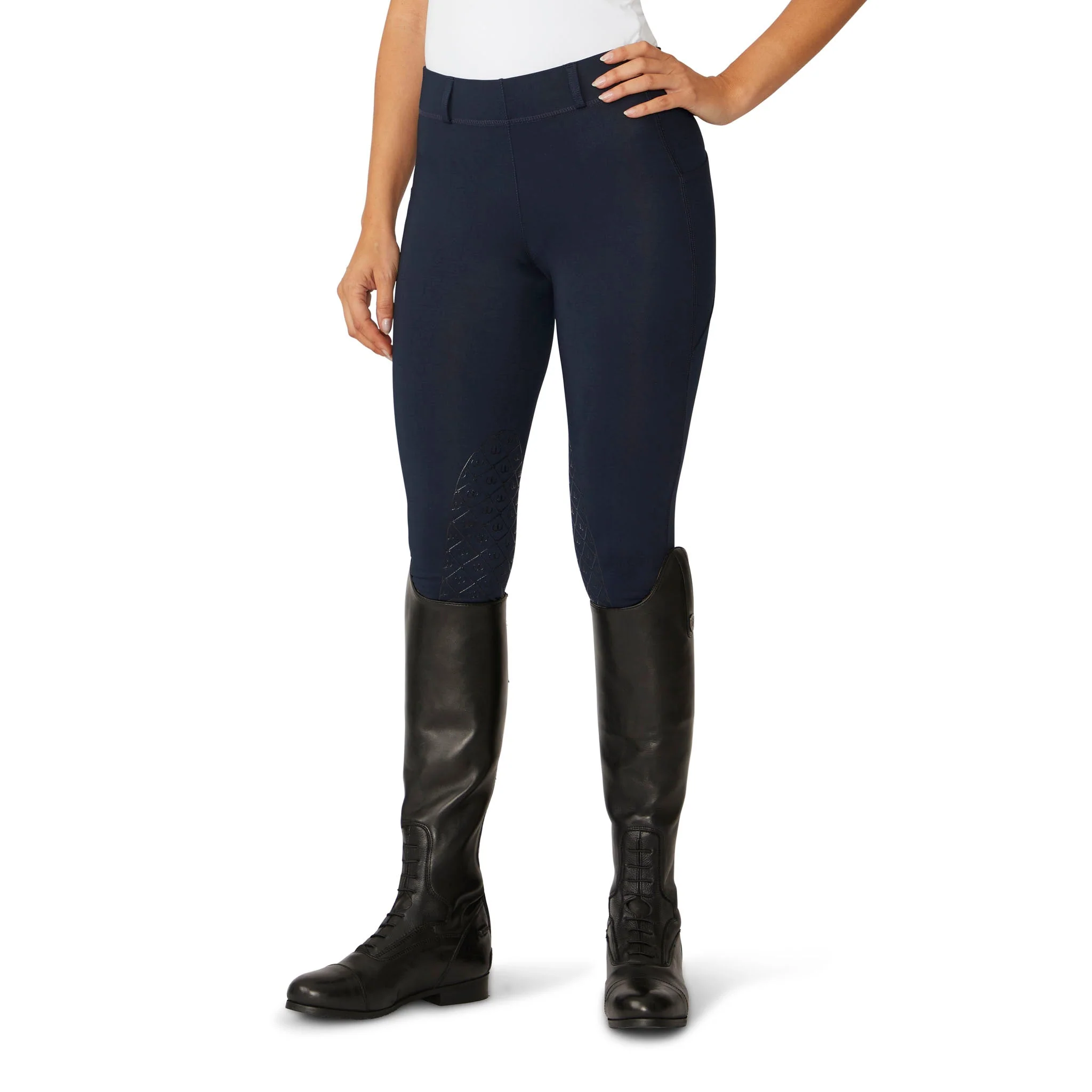 Women's AeroWick Knee Patch Tight - Navy - Image 4
