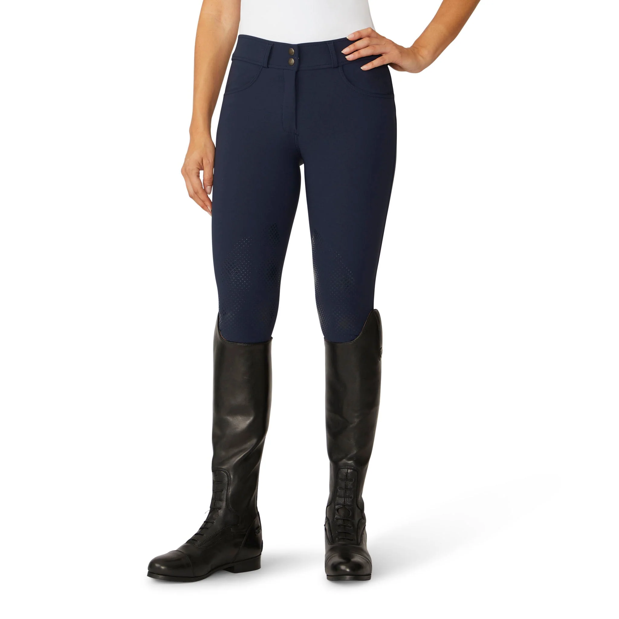 Women's Bellissima II Silicone Knee Patch Breech - Indigo - Image 14