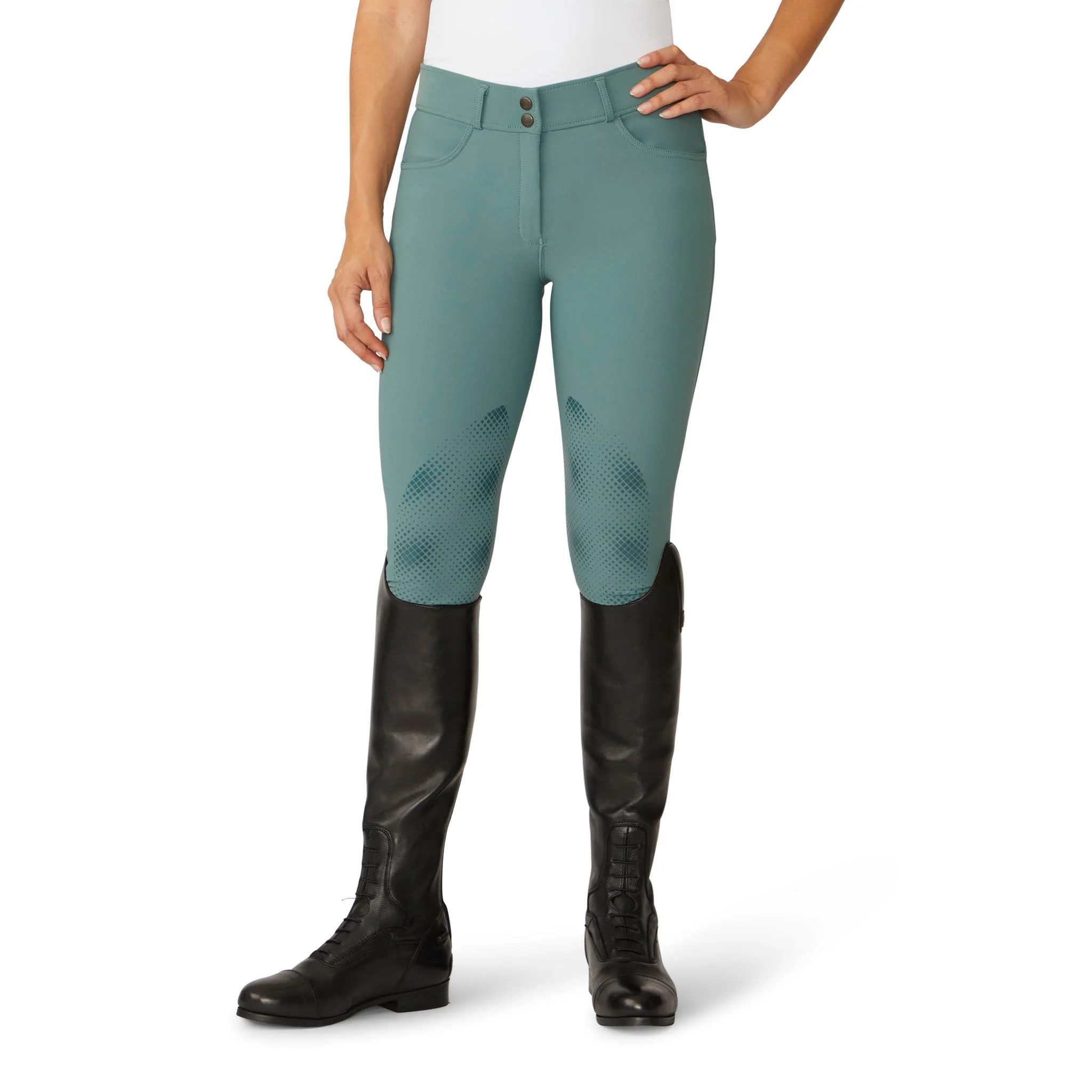 Women's Bellissima II Silicone Knee Patch Breech - Indigo - Image 19