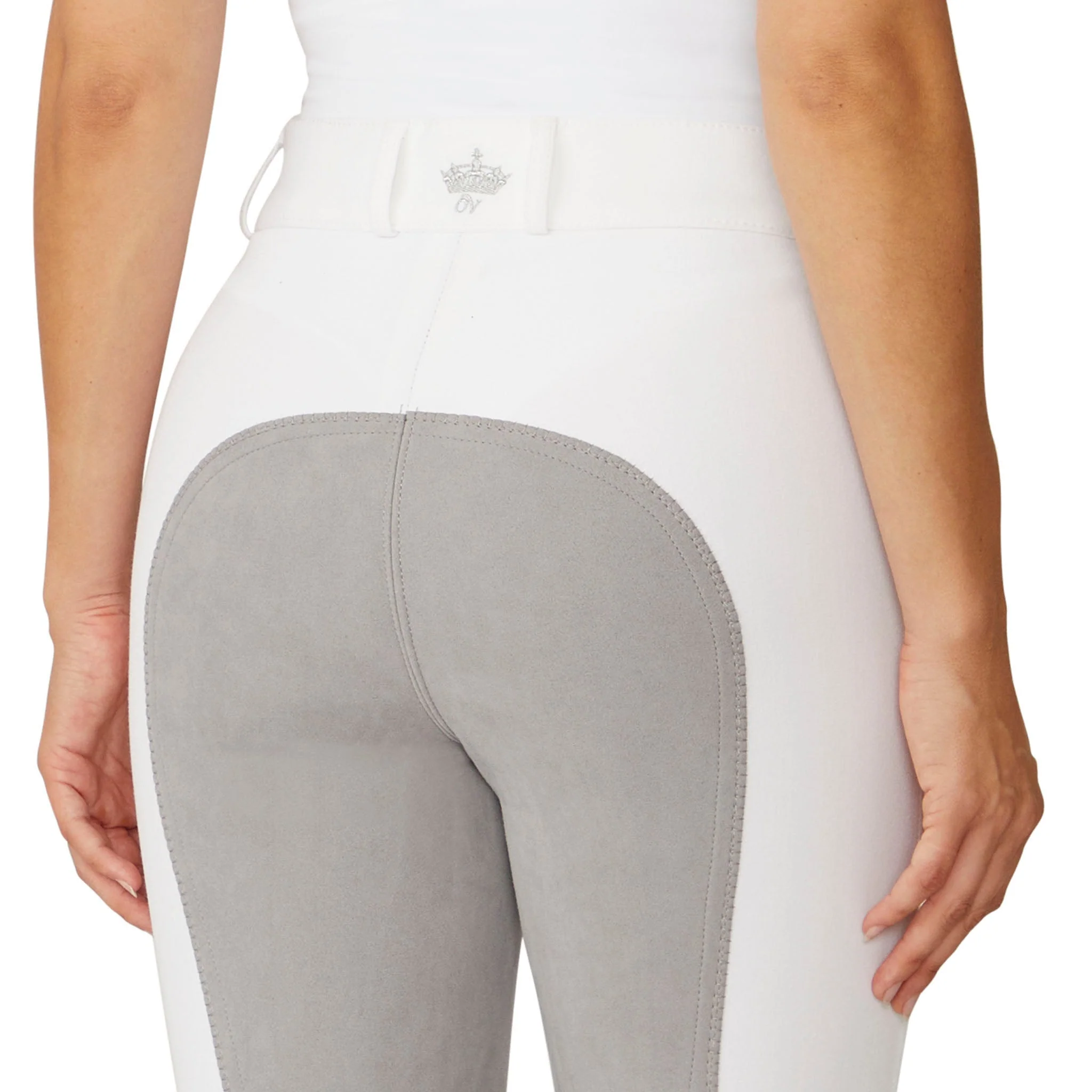 Women's Celebrity EuroWeave DX Full Seat Breech - White - Image 5