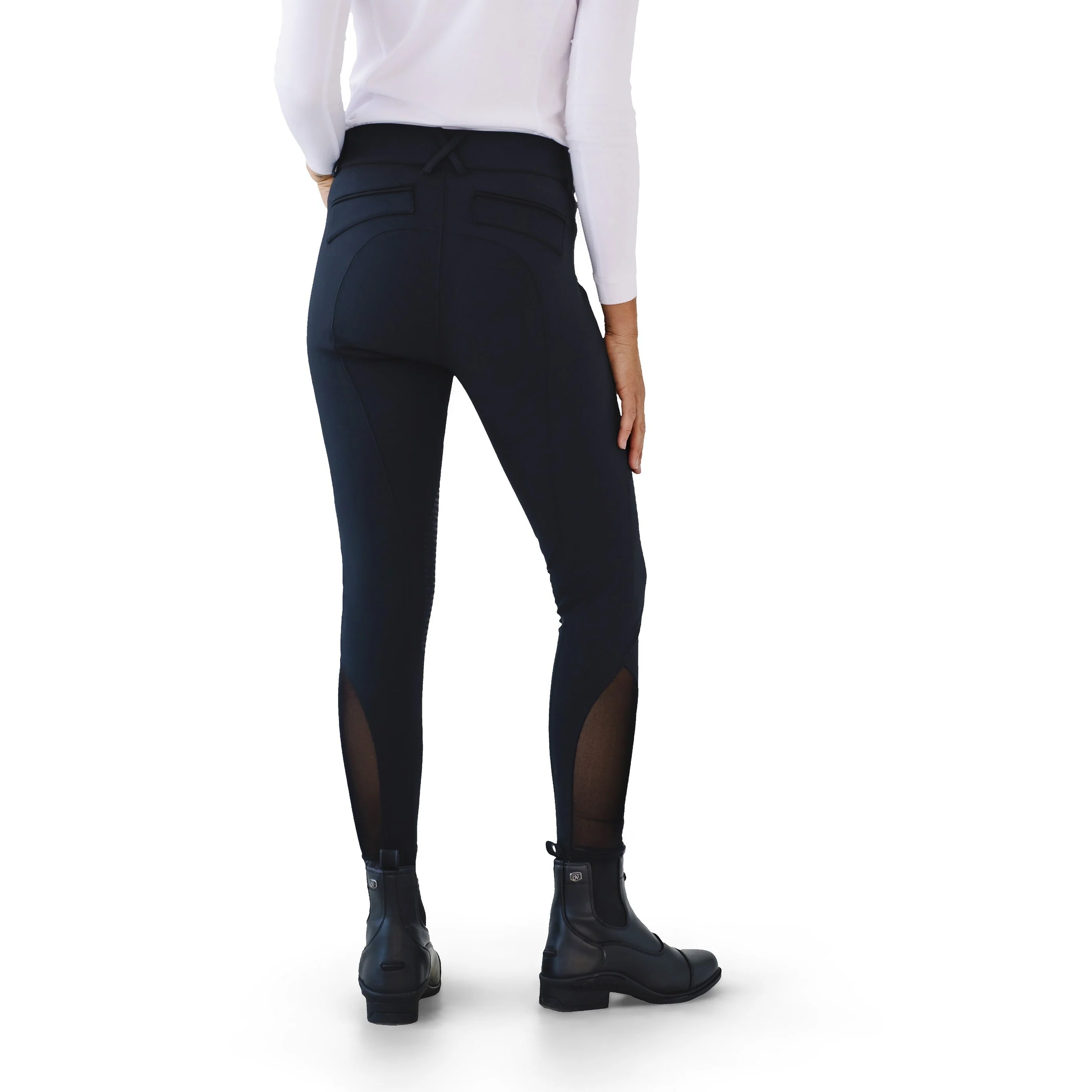 Women's Dynamic Knee Patch Breech - Black - Image 3