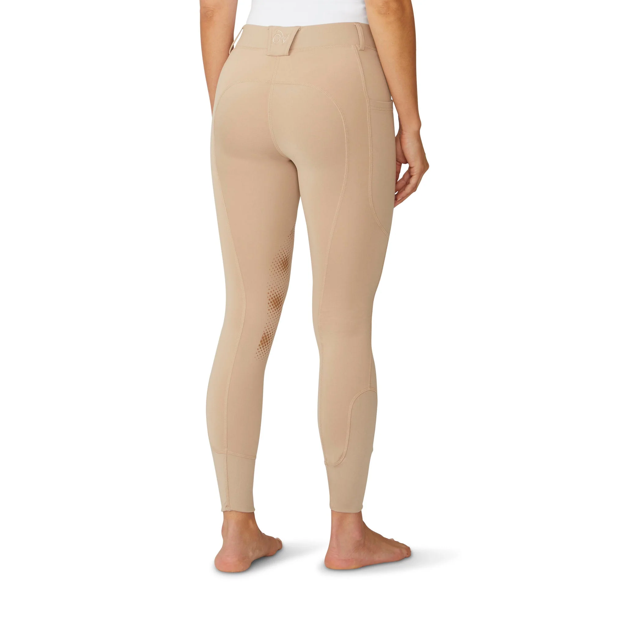 Women's Equinox Knee Patch Breech - Neutral Beige - Image 2
