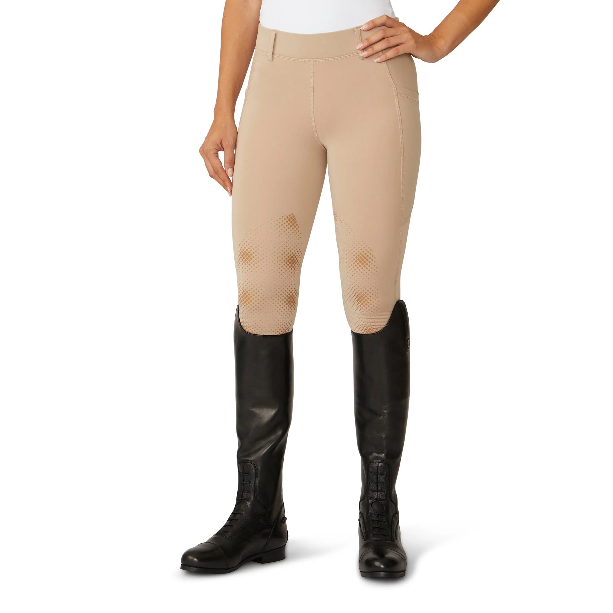 Women's Equinox Knee Patch Breech - Neutral Beige - Image 4