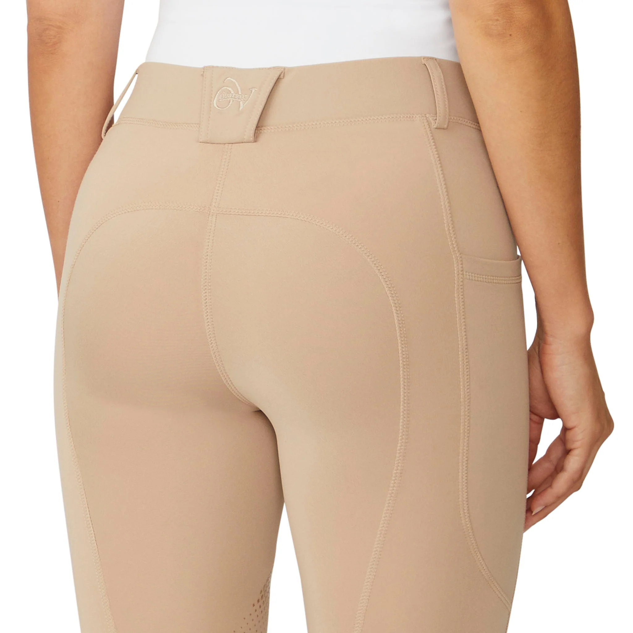 Women's Equinox Knee Patch Breech - Neutral Beige - Image 5