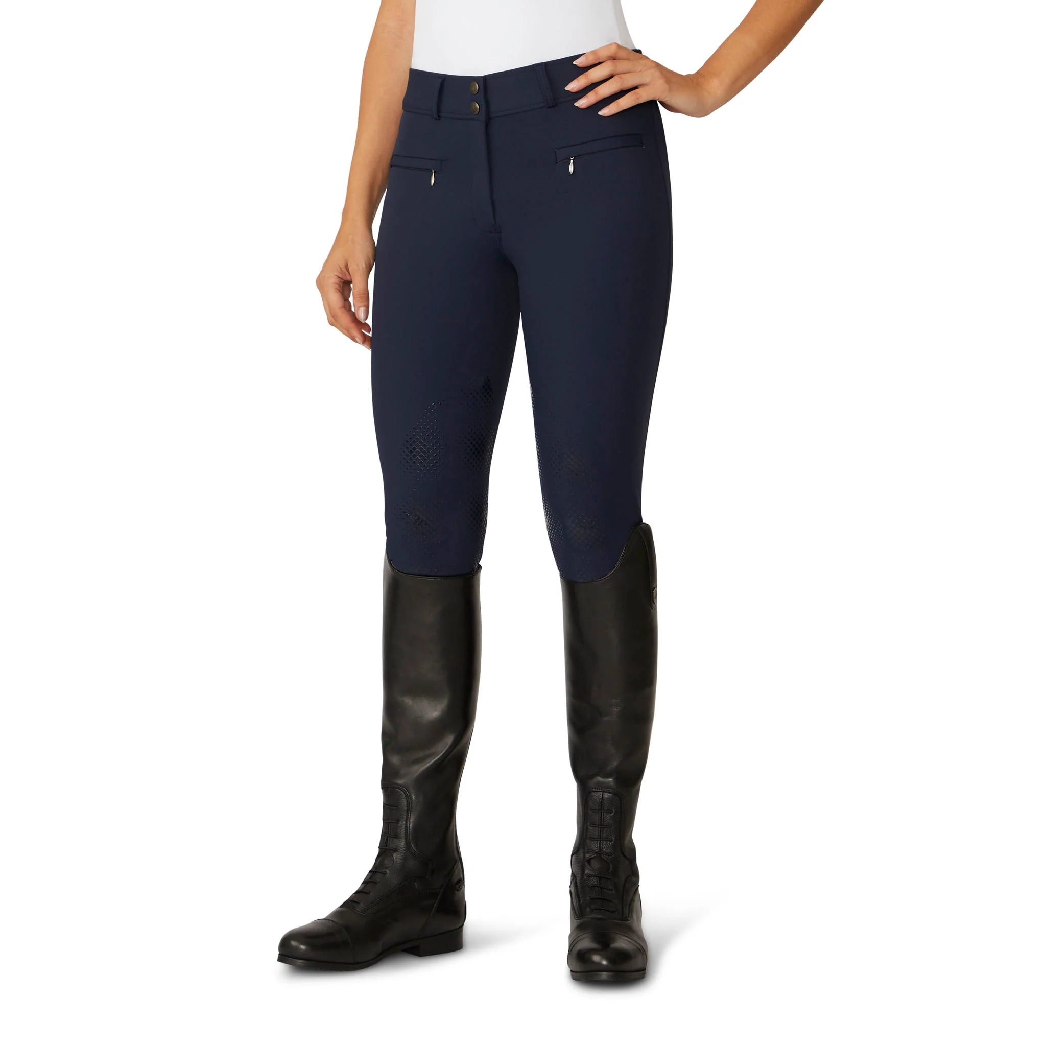 Women's Signature Knee Patch Breech - Navy - Image 4