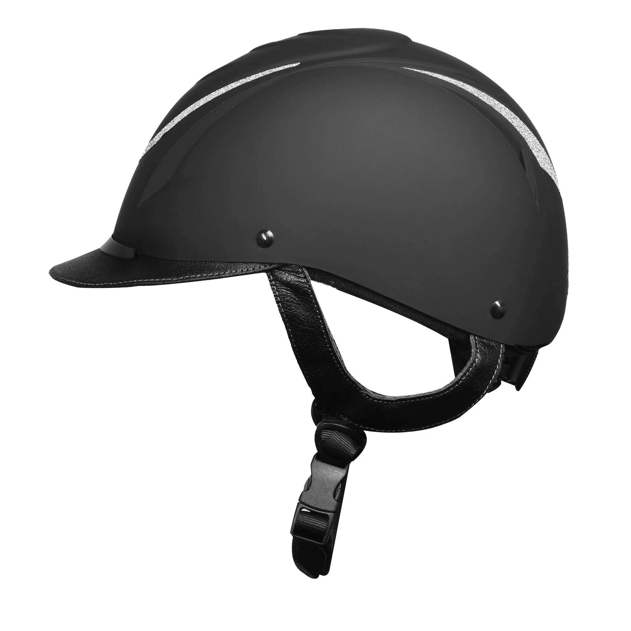 Z-6 Glitz II Helmet - Black Glitter Silver - Image 3